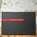 Prada Americas Cup Orange Patent Grey White Sneaker Sz 8