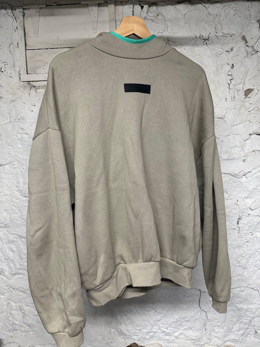 FOG Essentials Green Hood Sage Hoodie Sz S