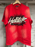 Hellstar Records Red T-Shirt Sz S