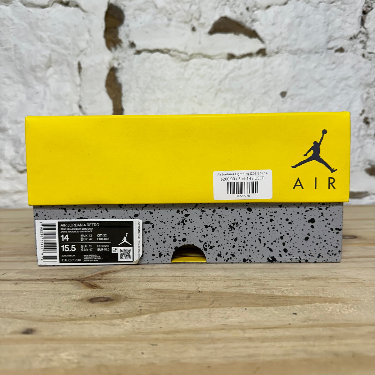 Air Jordan 4 Lightning (2021) Sz 14