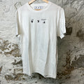 Off White Green X White T-Shirt Sz M