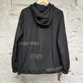 Burberry Spellout Black Zip Up Jacket Sz L