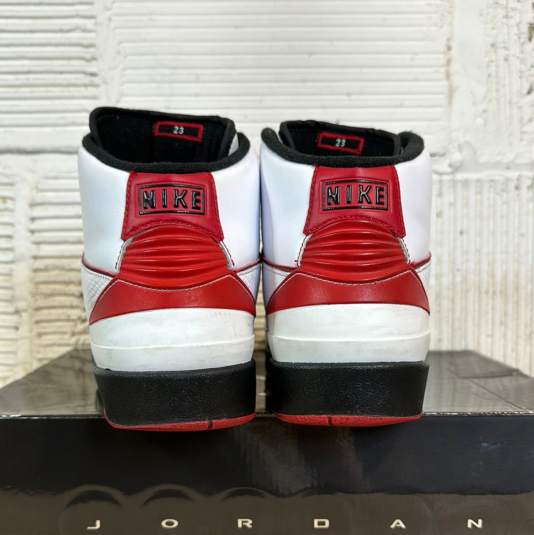 Air Jordan 2 QF White Varsity Red Sz 10