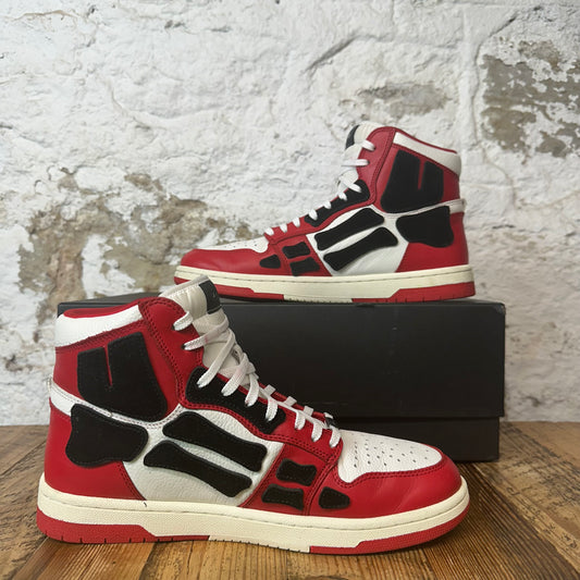 Amiri High Black Skeleton White Red Sneaker Sz 10 (43)