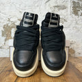 Rick Owens Low TurboWPN Black Milk Sneaker Sz 7.5