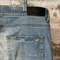 Amiri Embroidered Reaper Logo Blue Denim Jeans Sz 38