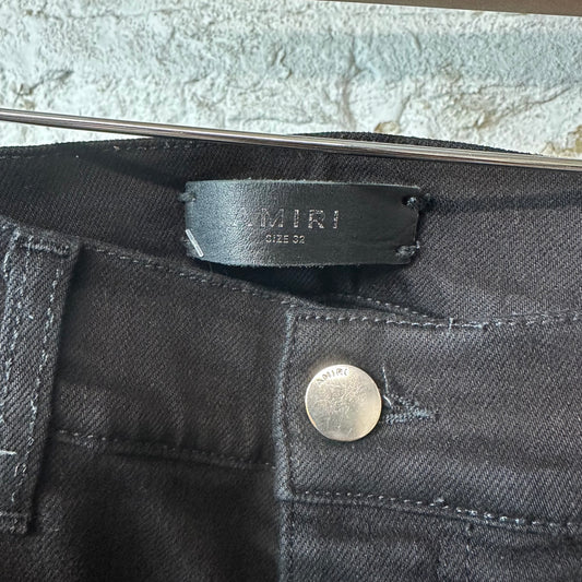 Amiri MX2 Brown Green Paisley Black Denim Jeans Sz 32