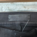 Amiri MX1 Black Leather Thrasher Black Denim Jeans Sz 29