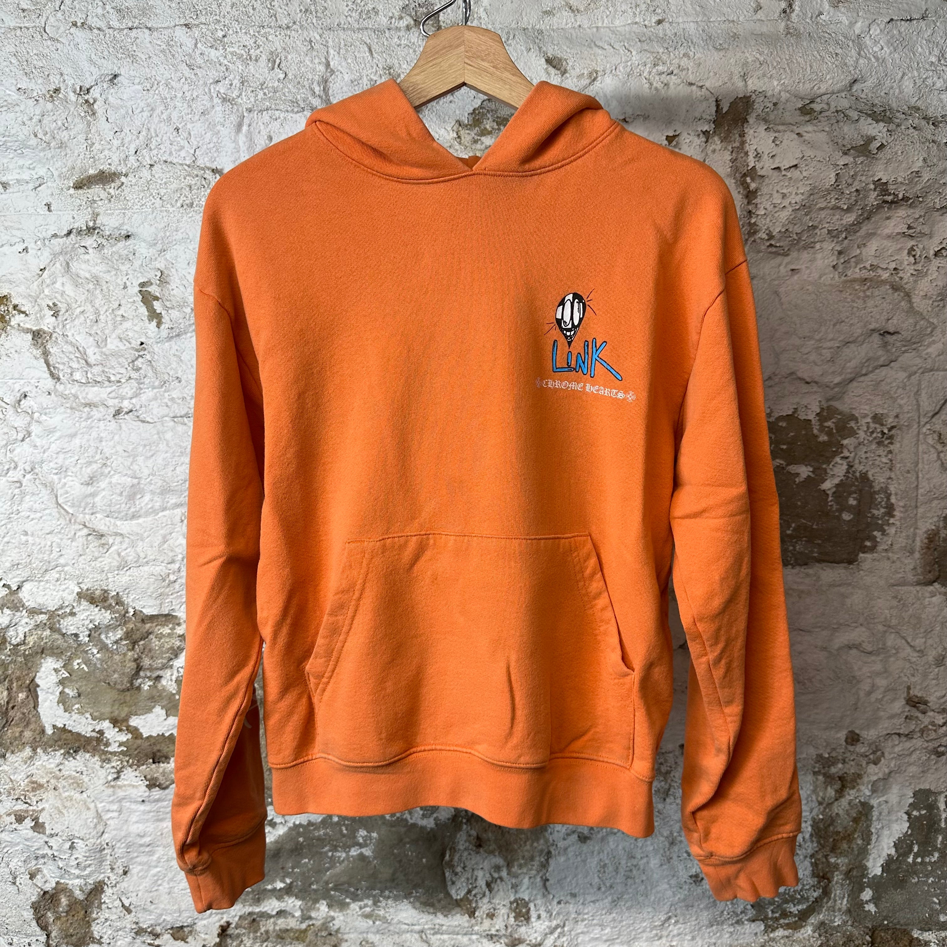 Chrome Hearts Matty Boy Link Orange Hoodie Sz S
