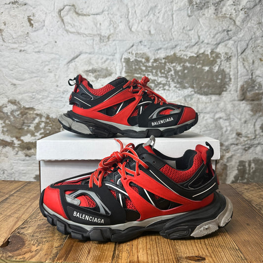 Balenciaga Track Runner Black Red Grey Sneaker Sz 9 (42)