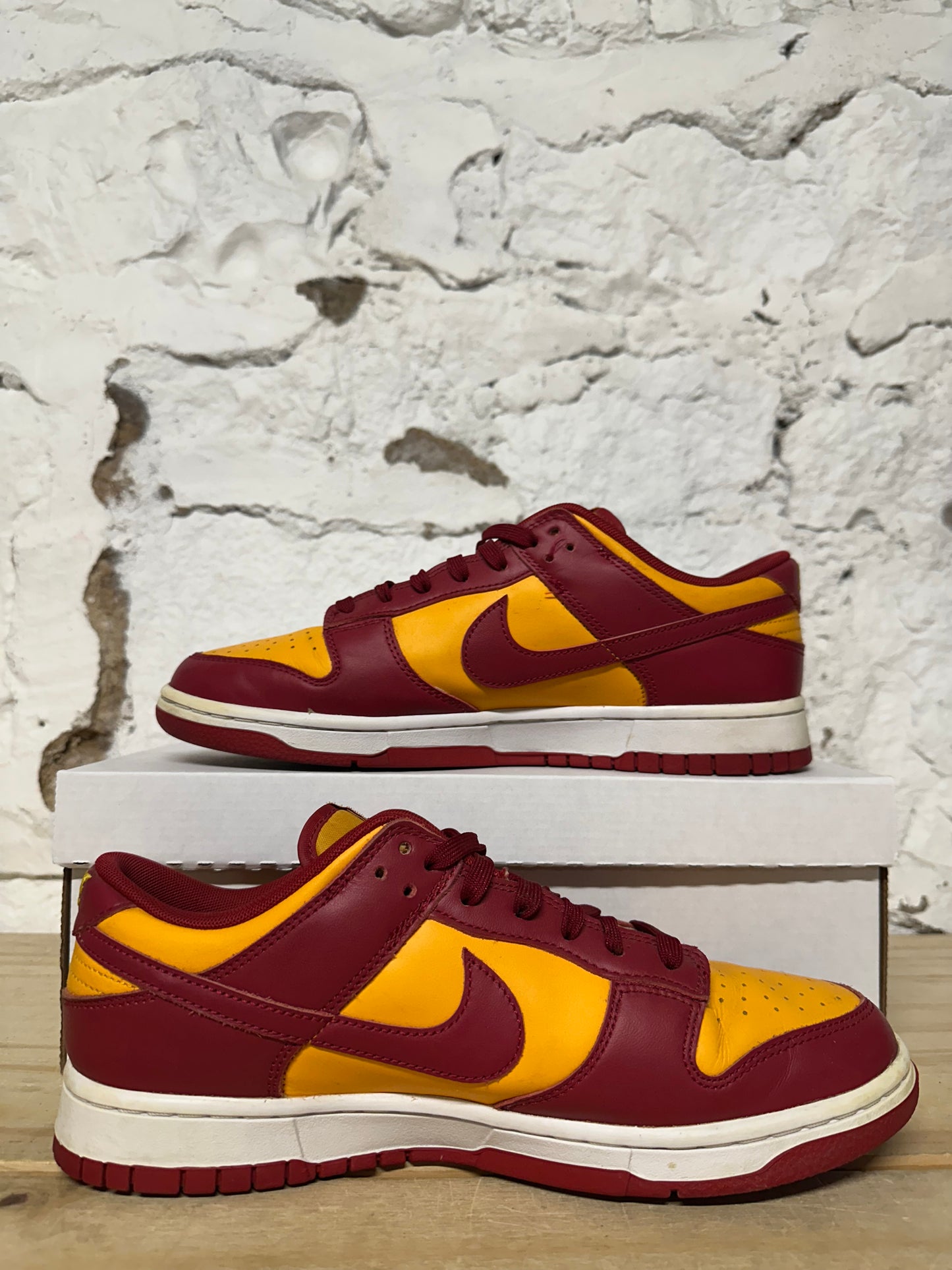 Nike Dunk Low Yellow Maroon Sz 10
