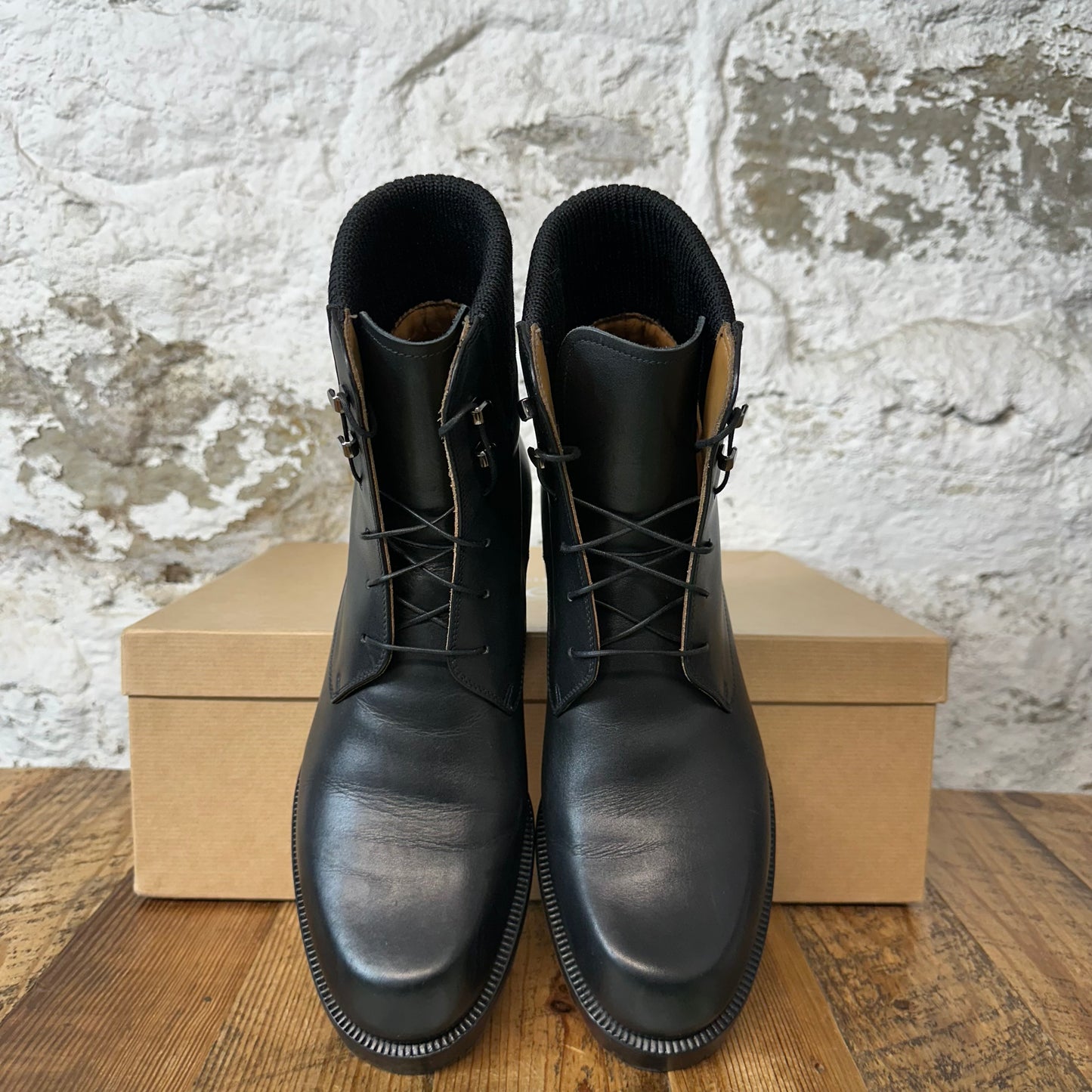Christian Louboutin Trapman Leather Hiking Boot Black Sz 8.5 (41.5)