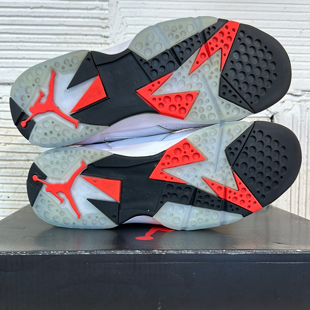 Air Jordan 7 White Infrared Sz 10