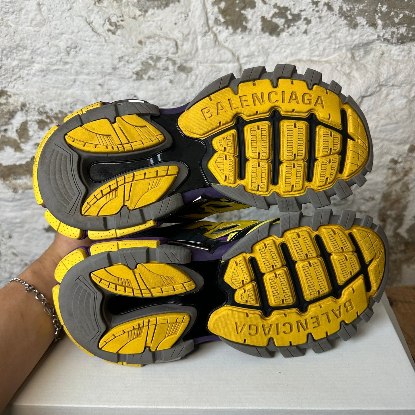 Balenciaga Track 2 Yellow Purple Black Sz 8 (41) No Box