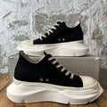 Rick Owens Pentastitch Abstract Black Milk Sneaker Sz 10.5 (43.5)
