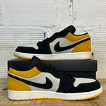 Air Jordan 1 Low Sail University Gold Black Sz 13