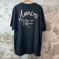 Amiri Cream Hollywood Logo Black T-Shirt Sz XXL