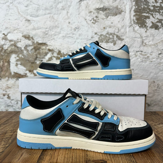 Amiri Black Skeleton Blue White Sneaker Sz 9 (42)
