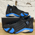 Air Jordan 14 Black University Blue Sz 8.5