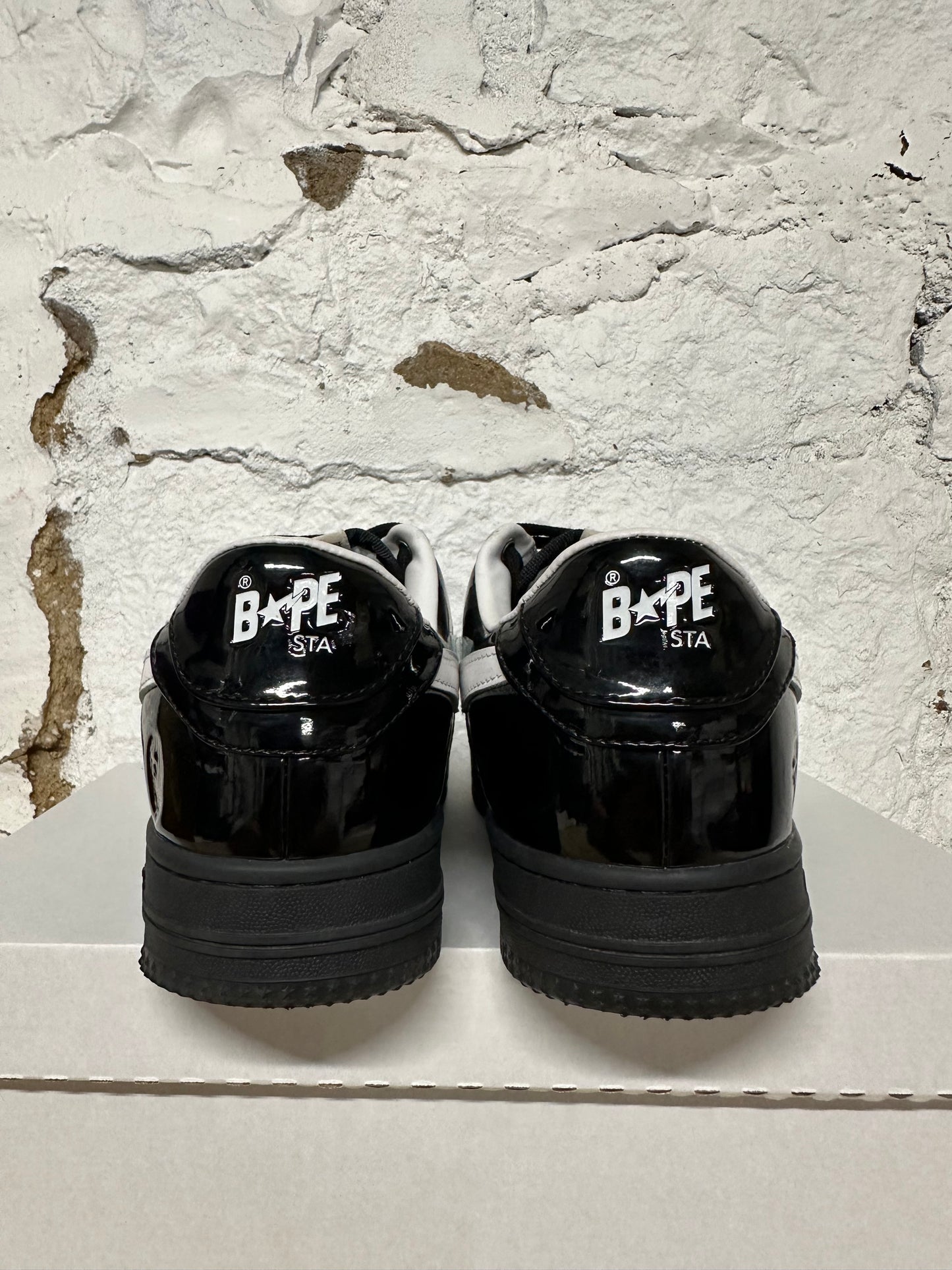 Bape Bapesta Black Patent Leather Sz 6.5