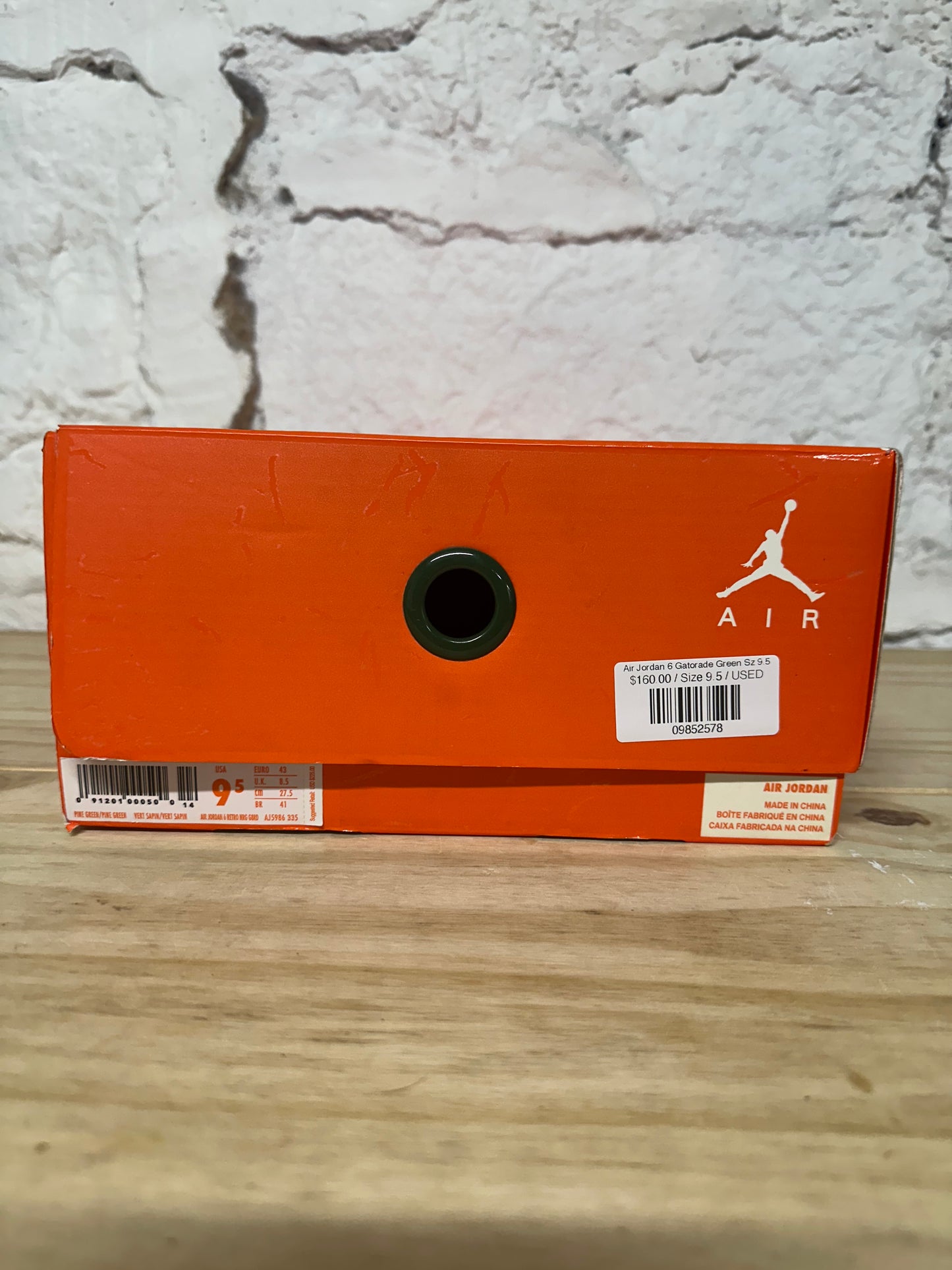 Air Jordan 6 Gatorade Green Sz 9.5