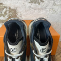Louis Vuitton Black Brown White Run 55 Sneaker Sz 7 (40)