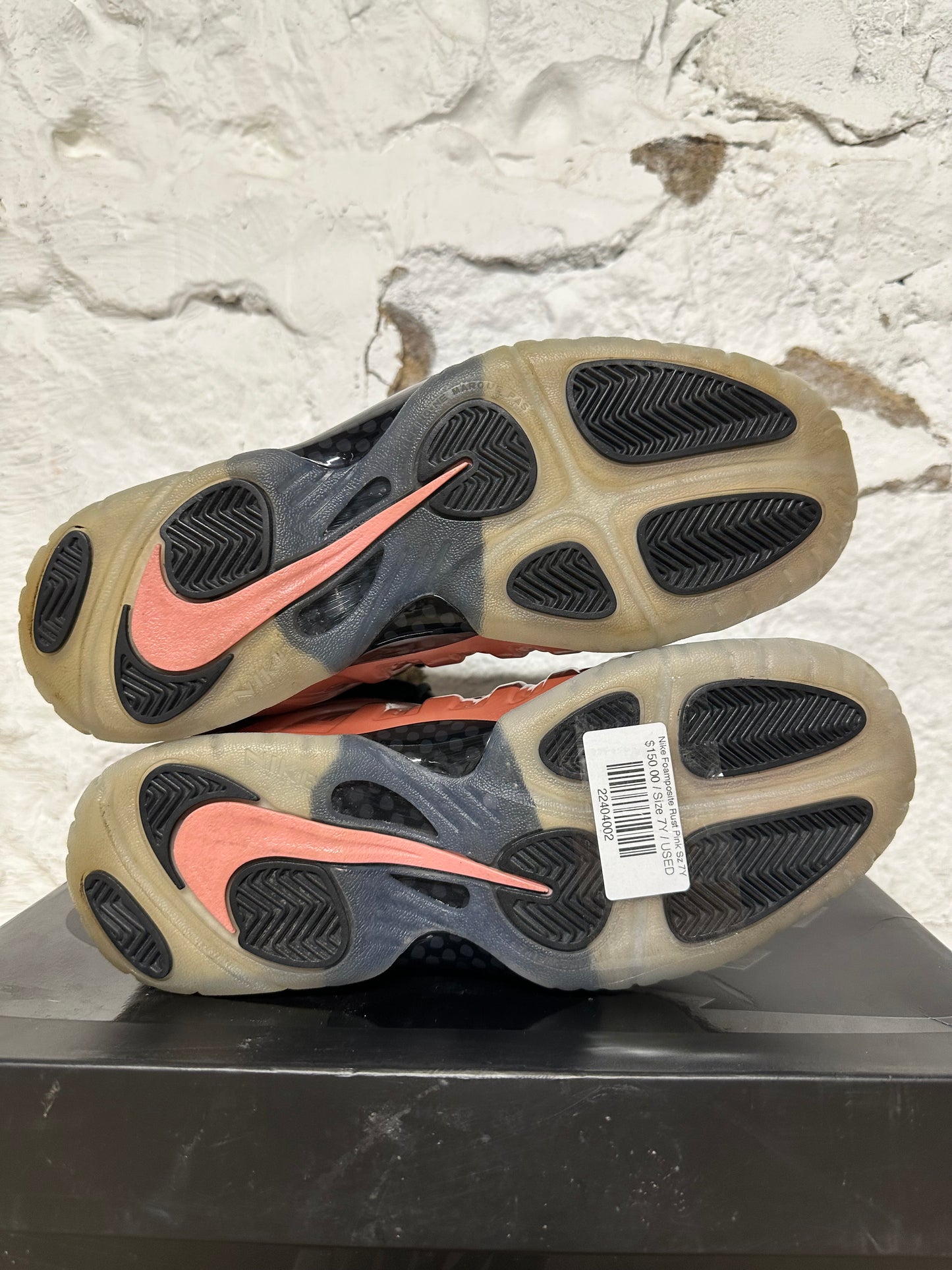 Nike Air Foamposite One Rust Pink Sz 7Y