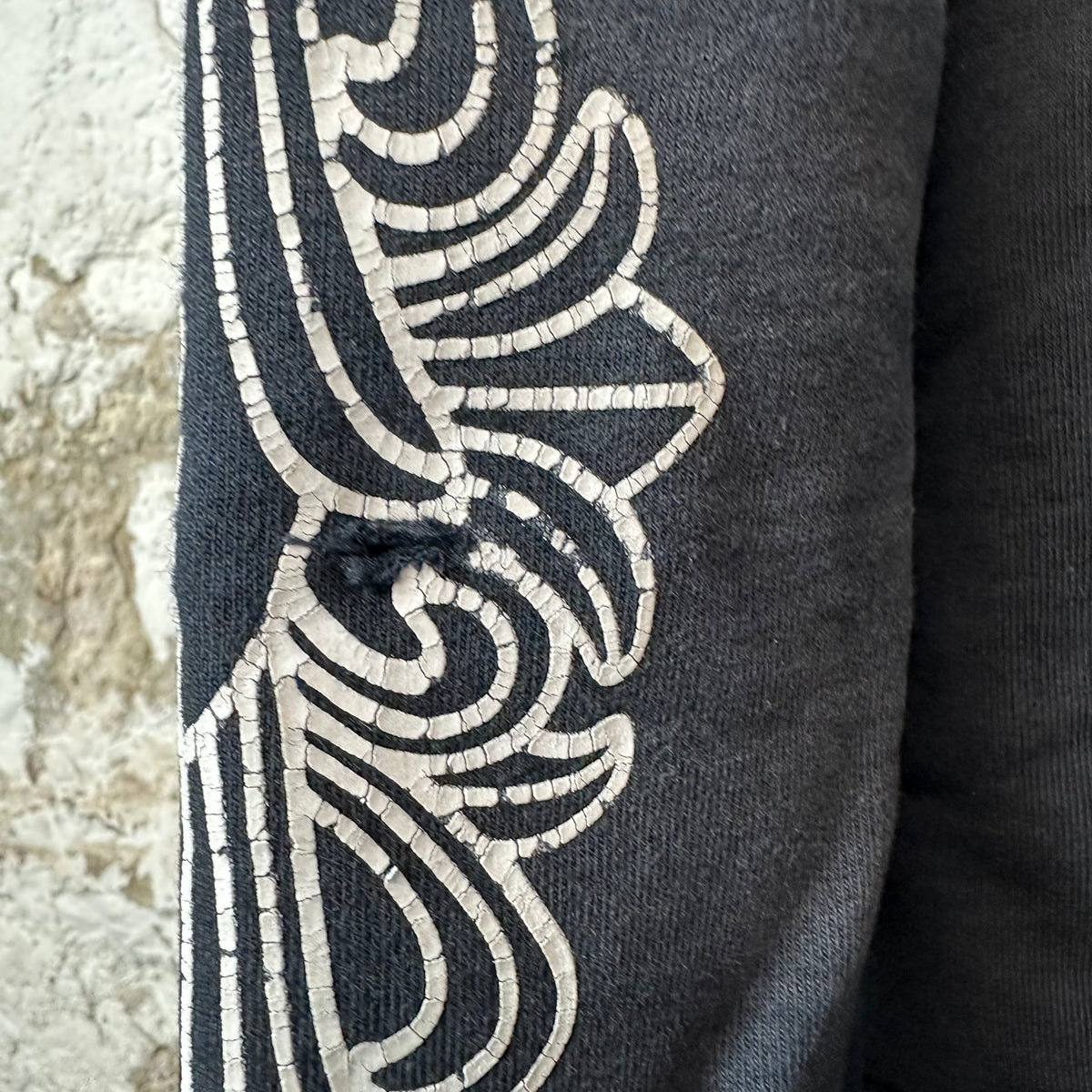 Chrome Hearts Horseshoe Black Thermal Zip Up Hoodie Sz S