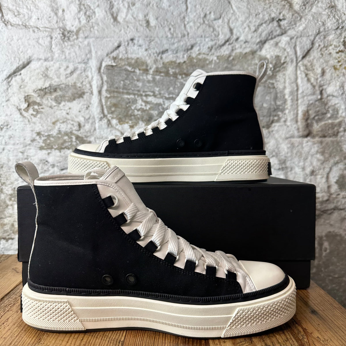 Amiri High MA Court Black White Sneaker Sz 10 (43)