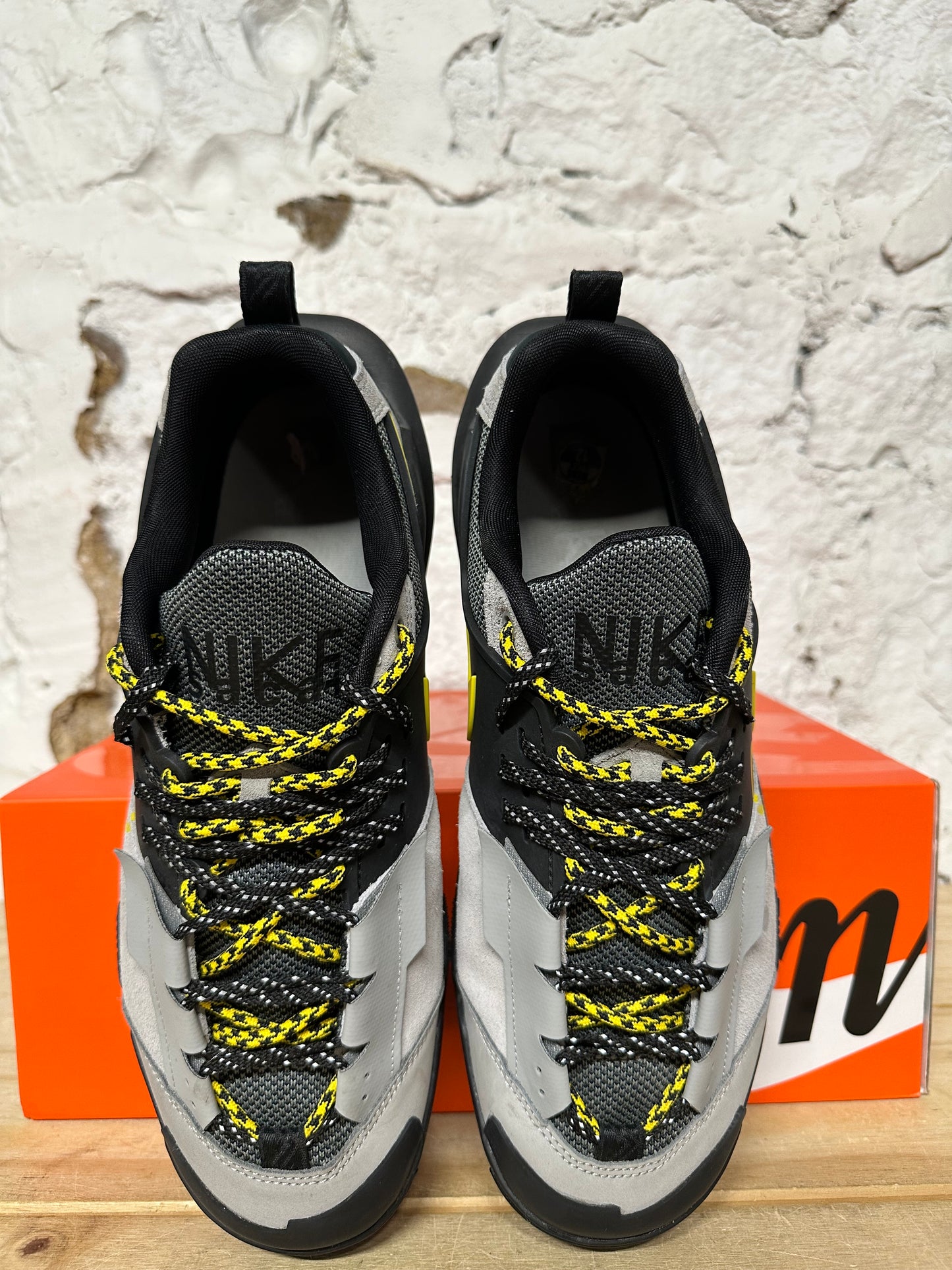 Nike Zegamadome Sacai Silver Yellow Sz 12