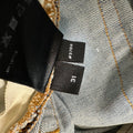 Amiri Distressed Side Spell Blue Denim Jeans Sz 31
