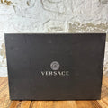 Versace Medusa Insignia Black Leather Boot Sz Sz 10 (43)