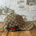 Gucci Tan GG Monogram Hat Sz L