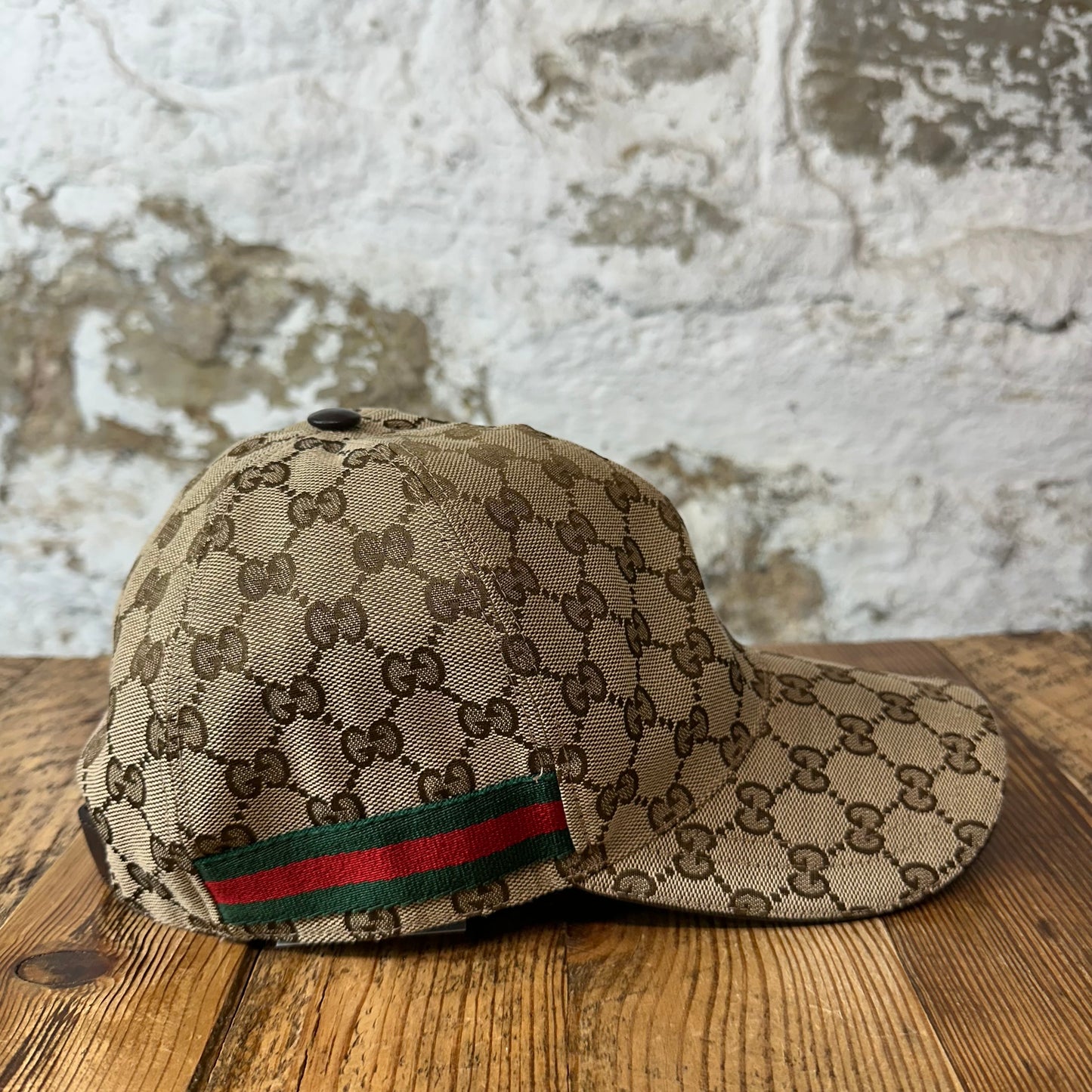 Gucci Tan GG Monogram Hat Sz L