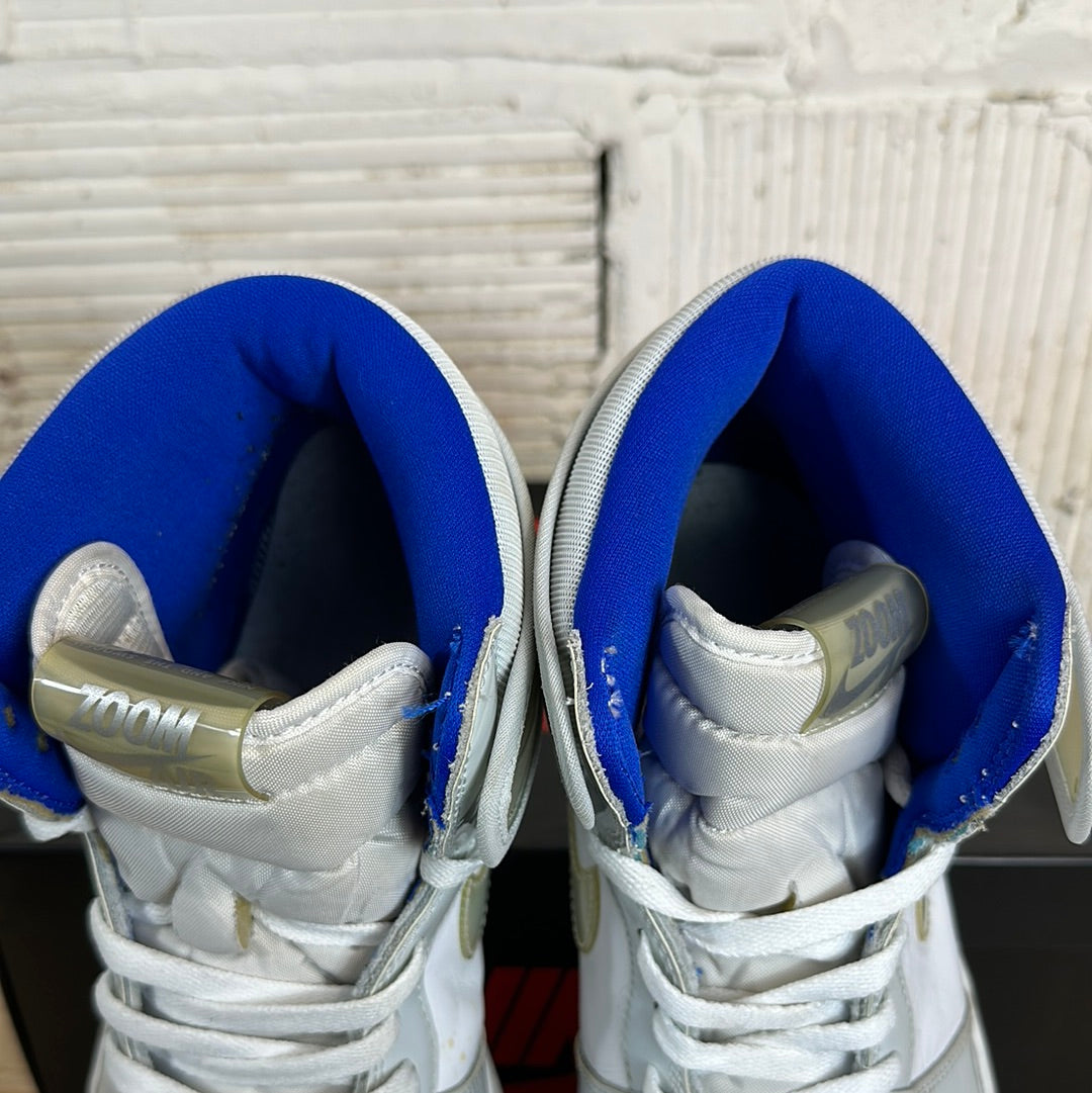 Air Jordan 1 Zoom White Racer Blue Sz 13