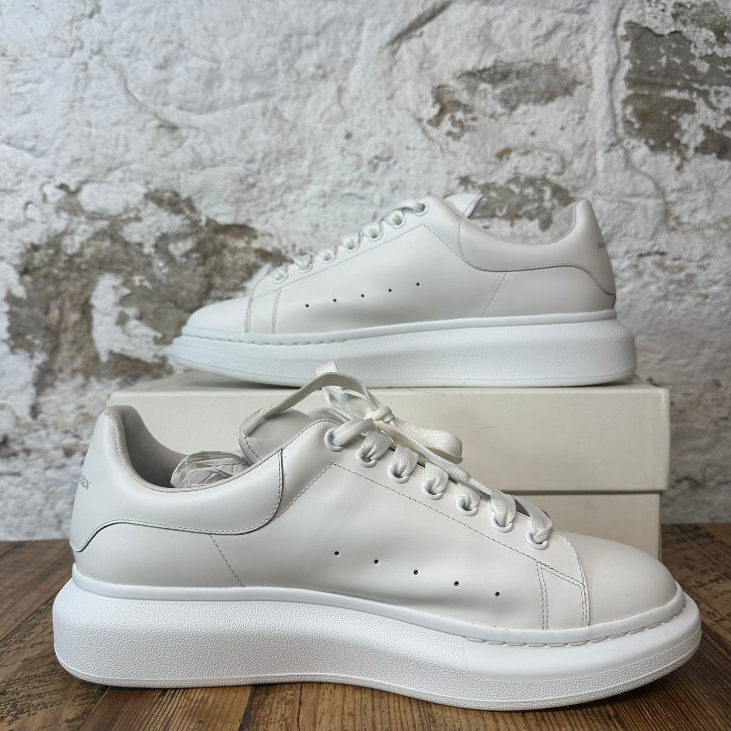 Alexander Mcqueen Triple White Sneaker Sz 13 (46)