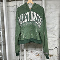 Vale Pine Zip Up Hoodie Green Sz M
