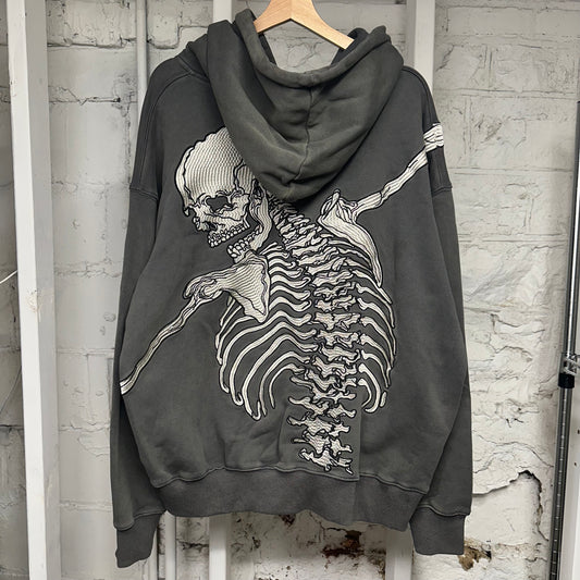 Godspeed R.O.D. Skeleton Grey Hoodie Sz L