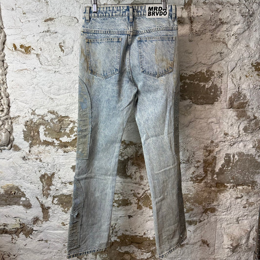 Who Decides War Mechanic Signature Blue Denim Jeans Sz 28