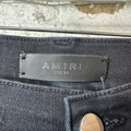 Amiri MX1 Camo Spell Black Denim Jeans Sz 34