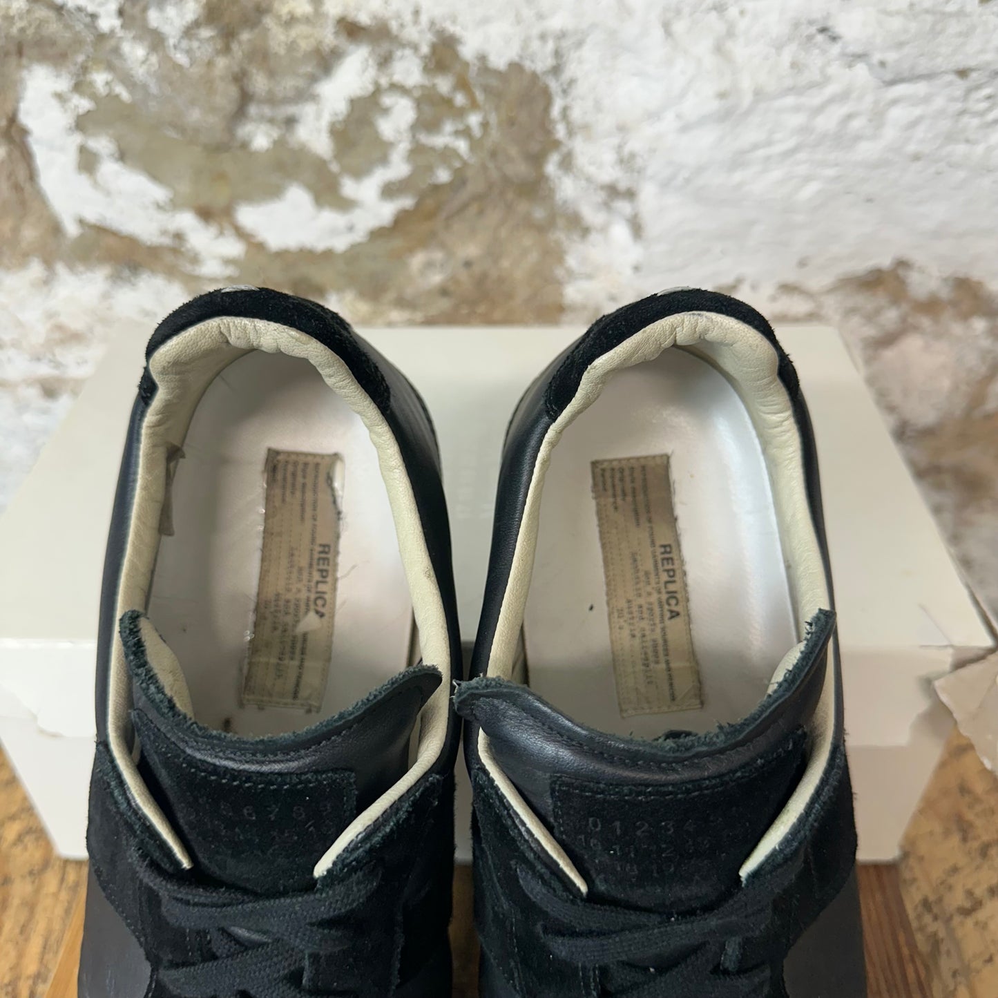 Maison Margiela Replica Triple Black Sneaker Sz 14 (47)