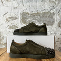 Christian Louboutin Olive Suede Spike Sneaker Sz 8 (41)