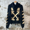 Off White Tape Hoodie Black Sz XS