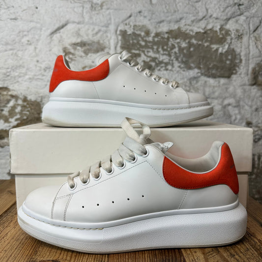 Alexander Mcqueen Warm Orange Tab White Sneaker Sz 8 (41)