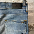 Amiri Paint Splatter Flare Blue Denim Jeans Sz 33