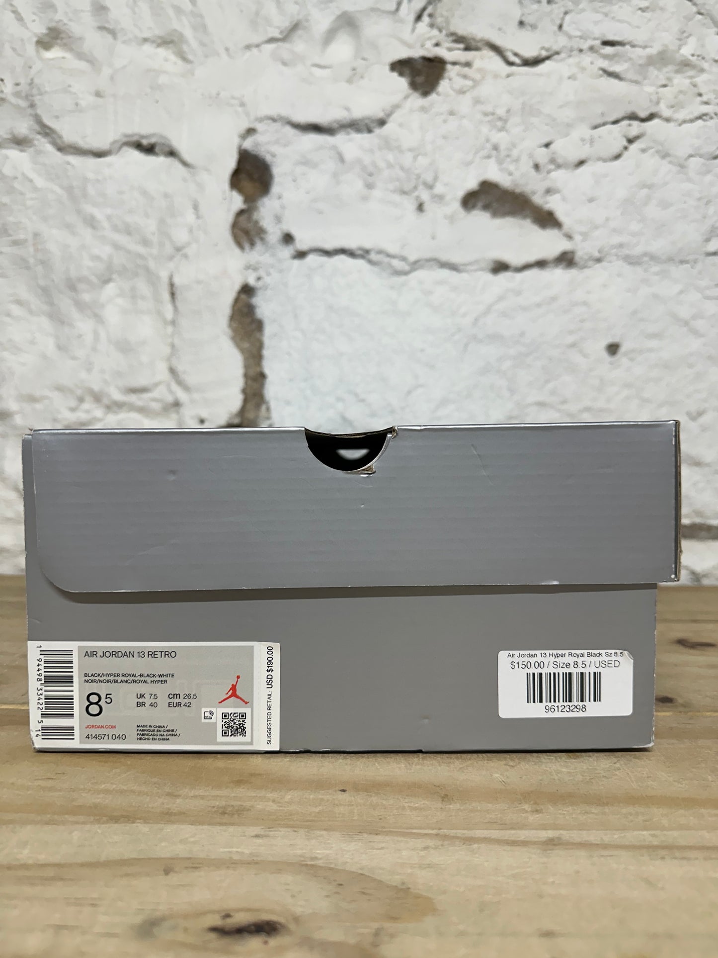 Air Jordan 13 Hyper Royal Black Sz 8.5
