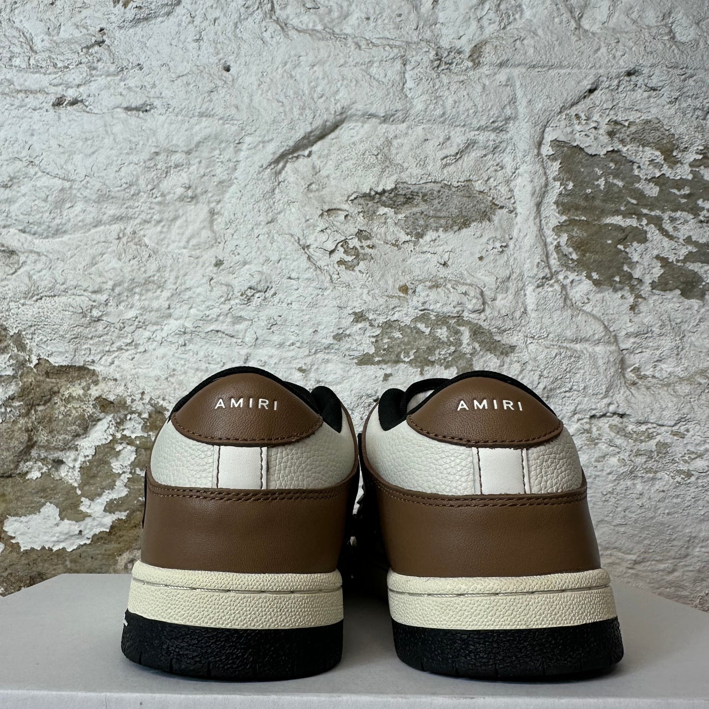 Amiri Black Skeleton White Brown Sneaker Sz 10 (43)