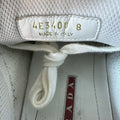 Prada Americas Cup Light Blue Patent Grey White Sneaker Sz 8