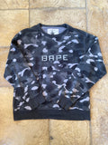 Bape GITD Black Camo Crewneck Sz XL