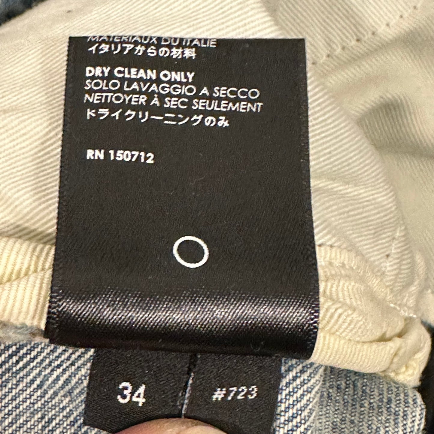 Amiri Repaired Distressed Blue Denim Jeans Sz 34